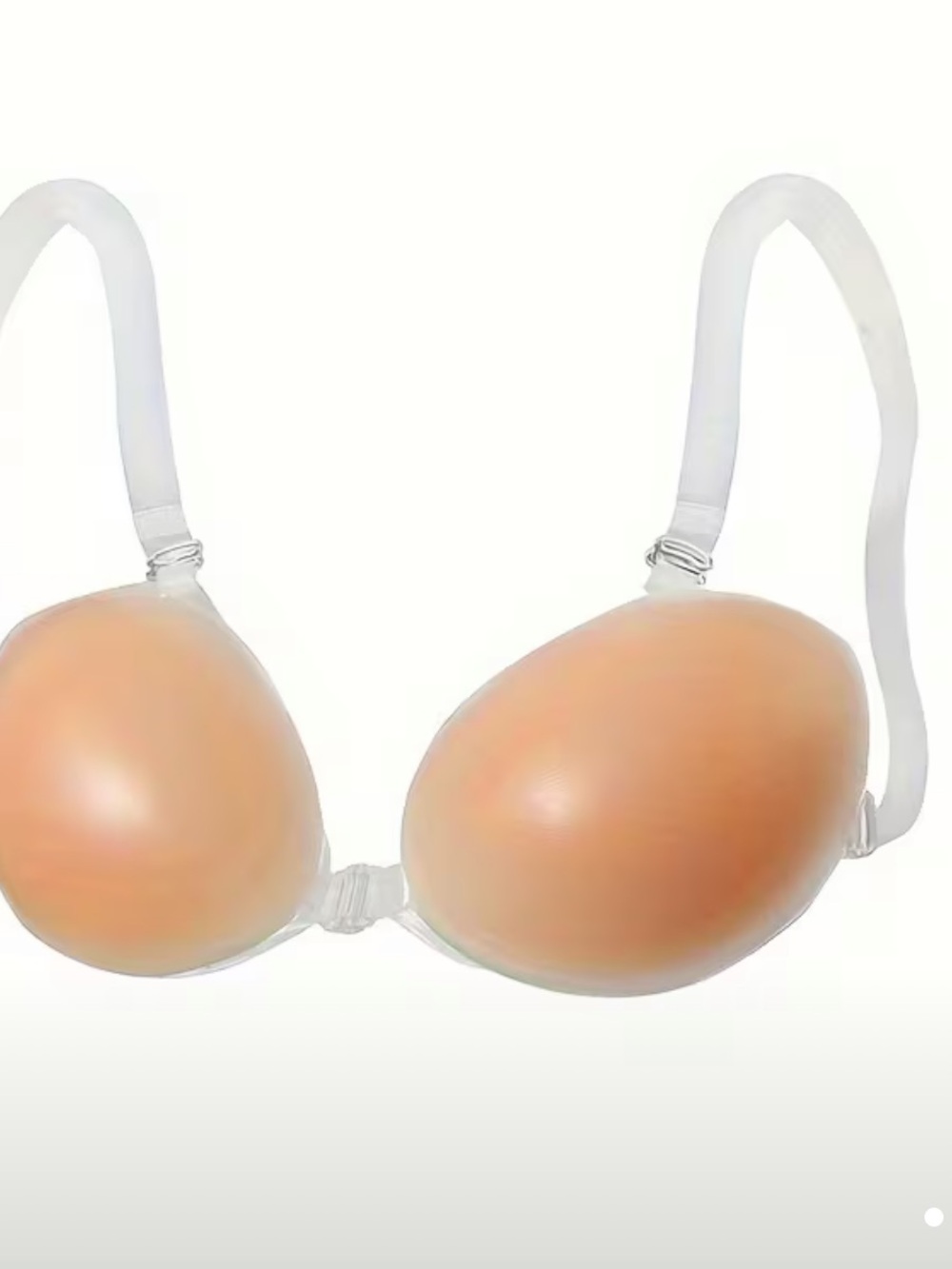 2 sticky Strapless Silicone Bra - Nude